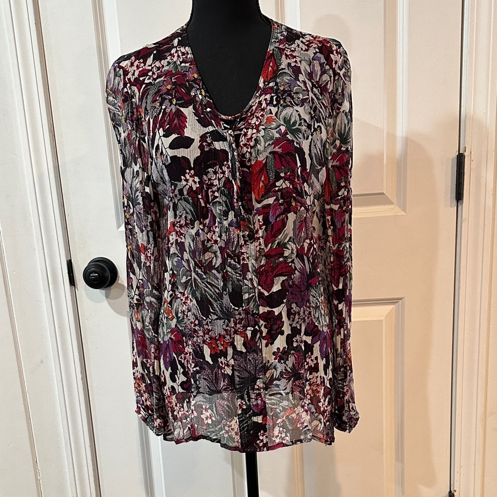Lucky Brand Multicolor Floral Blouse